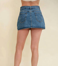 Cloud Ten - Denim Wrap Skort
