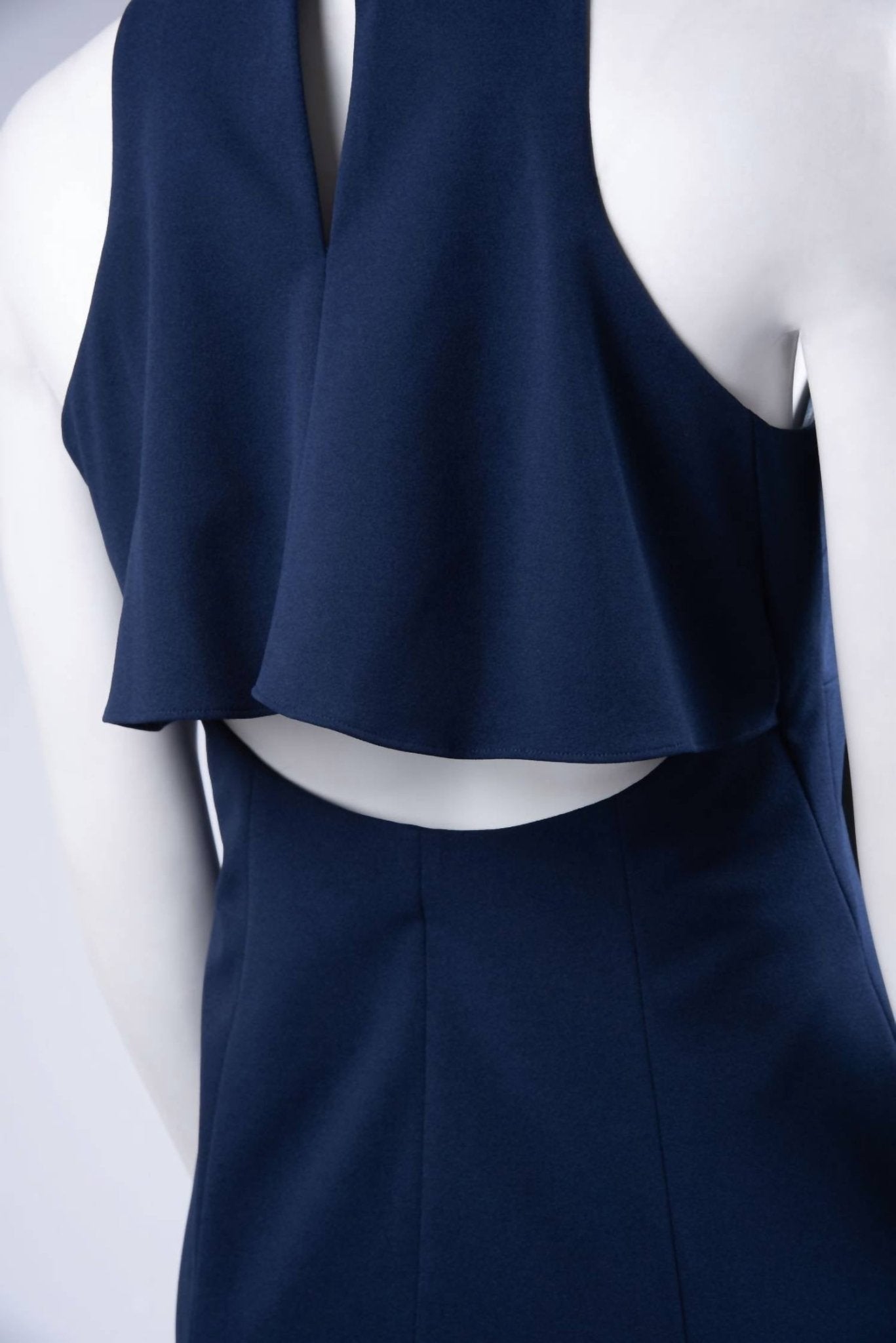 Clover And Sloane - Open Back Sheath Dress - blue - clothing - dresses