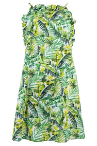 Clover And Sloane - Sleeveless Ruffle Top Knee Length Dress - clothing - collection:vacationdresses(Auto) - dresses