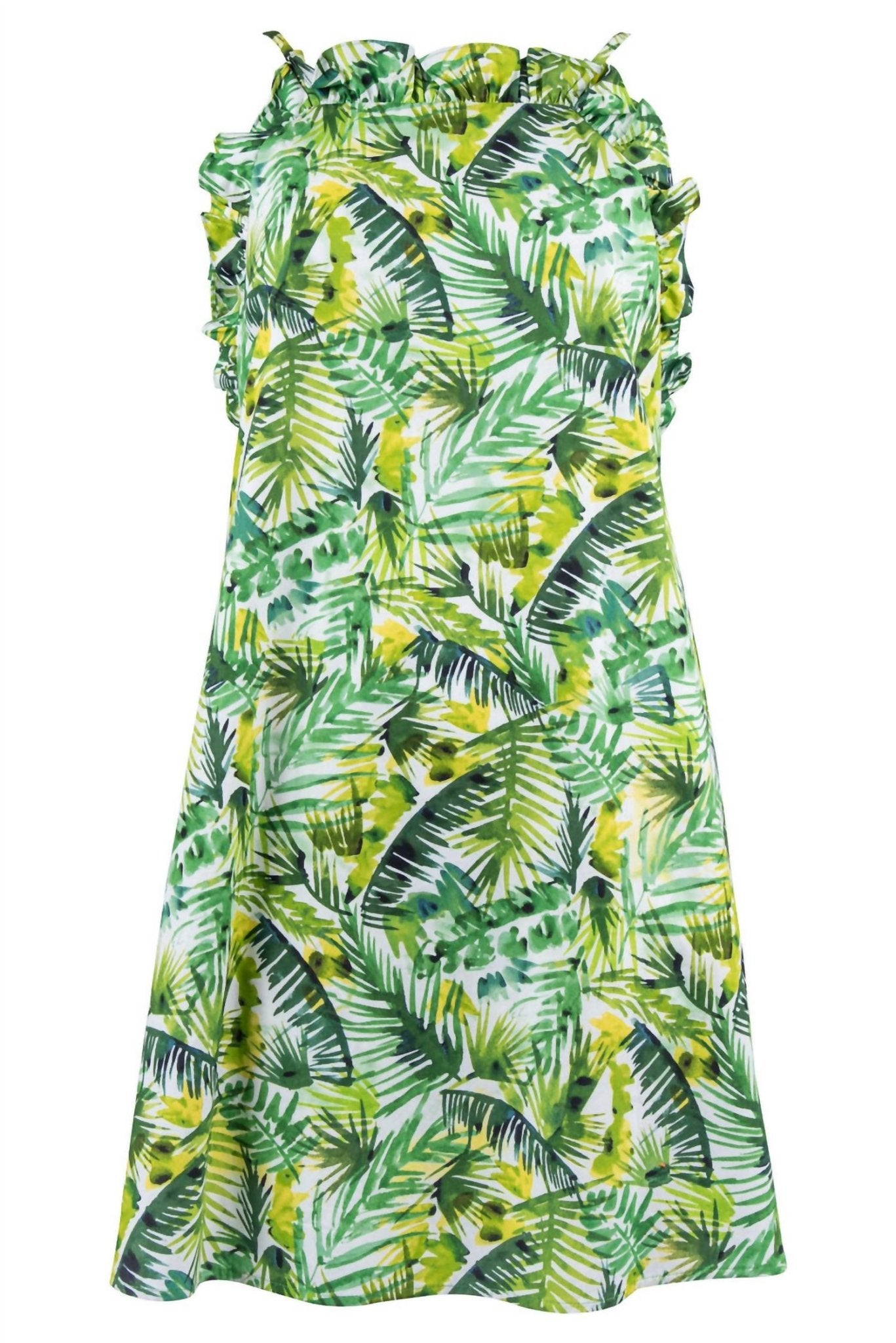 Clover And Sloane - Sleeveless Ruffle Top Knee Length Dress - clothing - collection:vacationdresses(Auto) - dresses