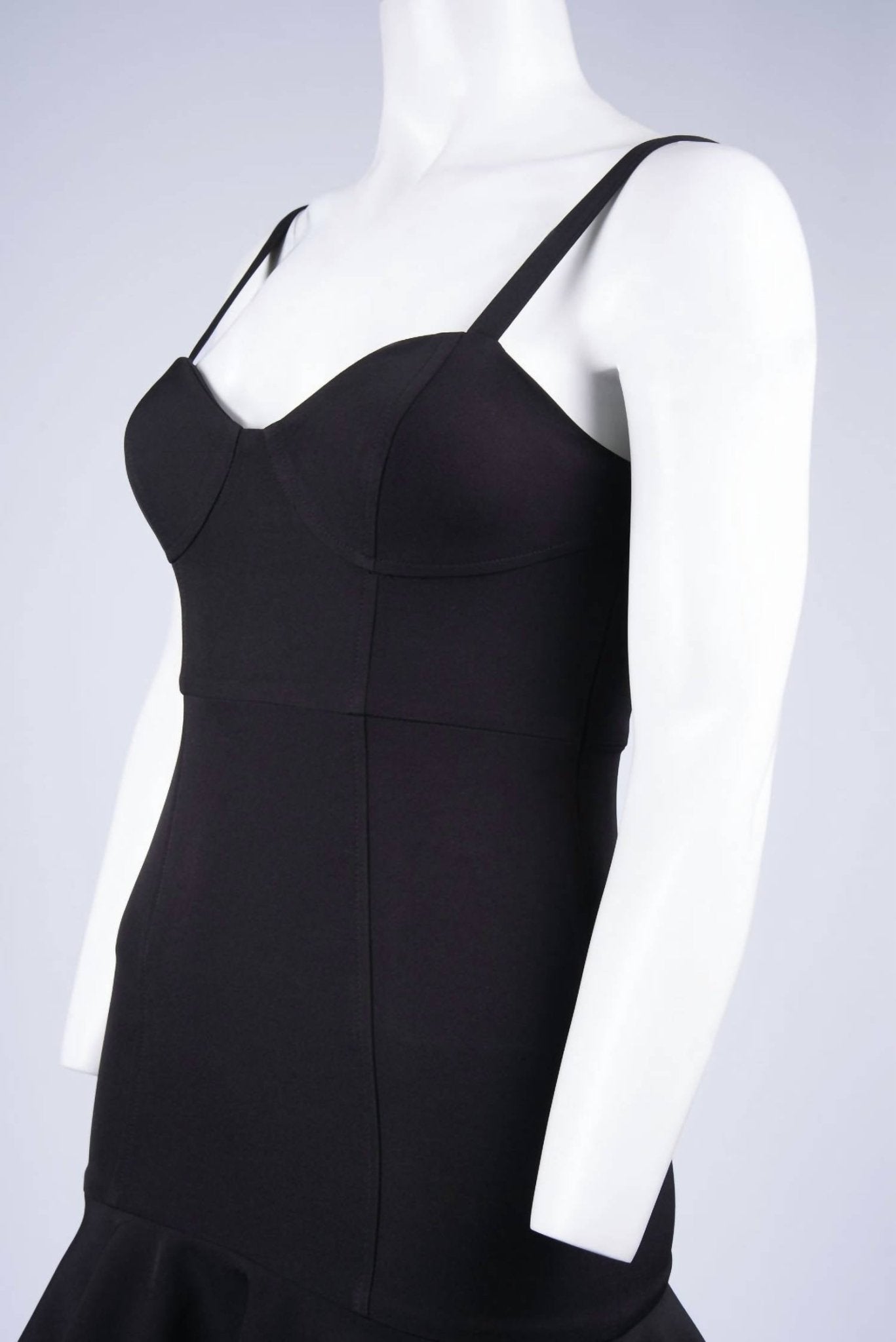 Clover And Sloane - Women's Topstitch Mini Dress - black - clothing - dresses