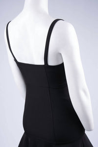 Clover And Sloane - Women's Topstitch Mini Dress - black - clothing - dresses