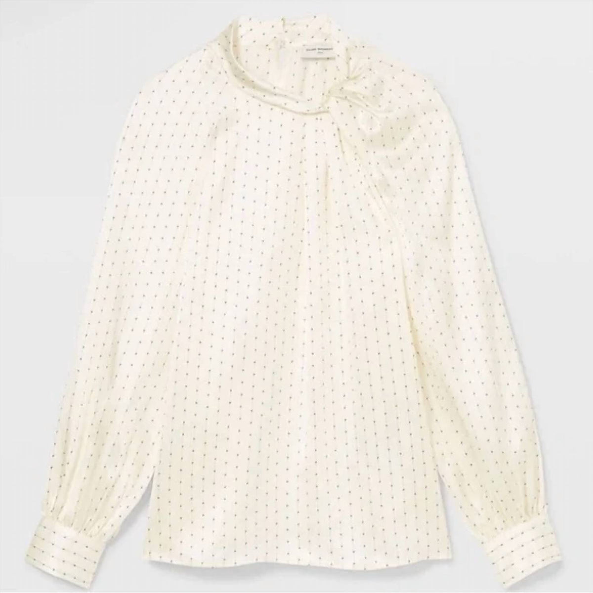 Club Monaco - Printed Mock Neck Silk Blouse