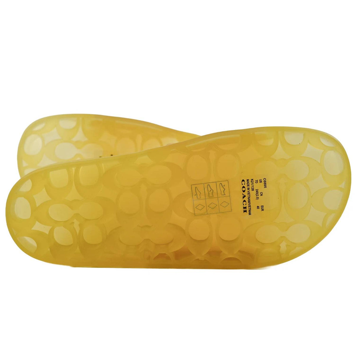 Coach - Women's Clear Rubber Slide