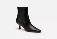 Coach - Women's Leather Kitten Heel Bootie