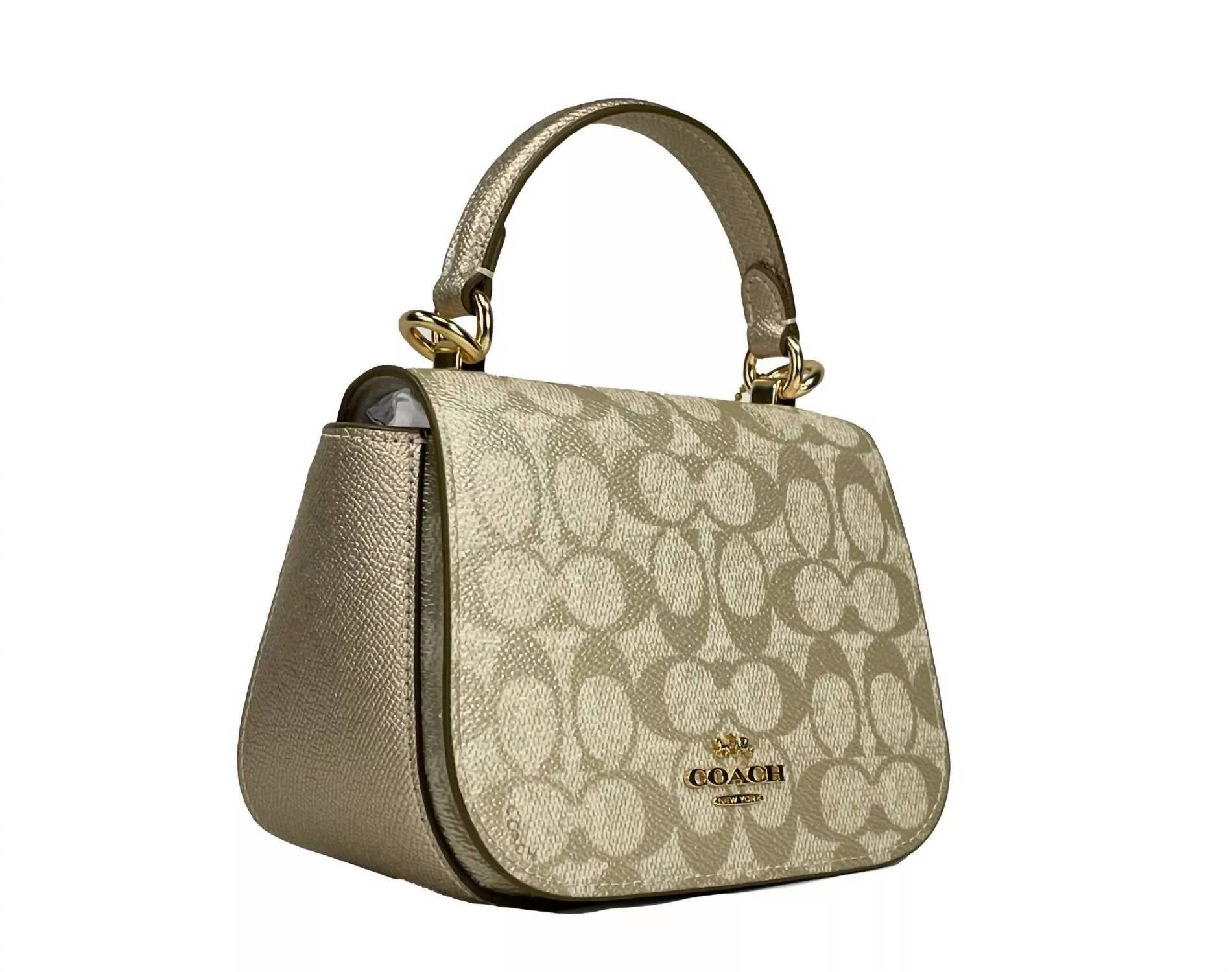Coach - Women's Lysa Top Handle Bag Crossbody - bags - beige - crossbody - bags