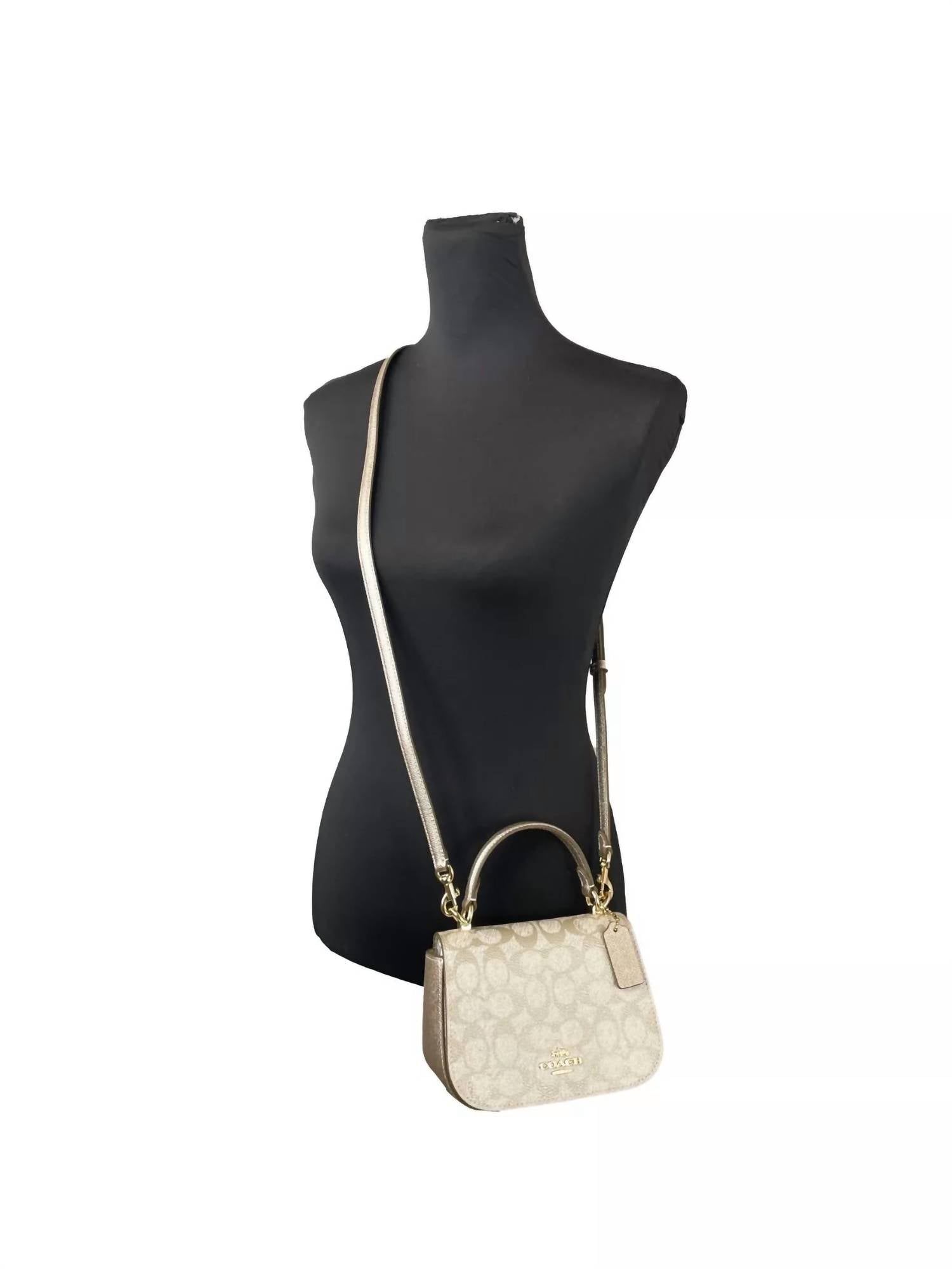 Coach - Women's Lysa Top Handle Bag Crossbody - bags - beige - crossbody - bags