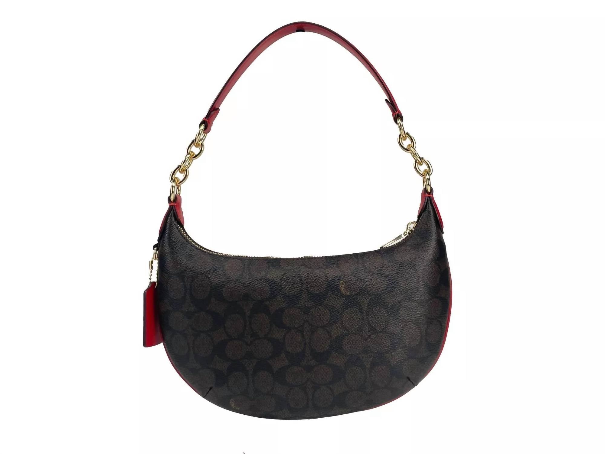 Coach - Women's Payton Signature Leather Shoulder Bag - bags - brown - handbags