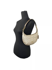 Coach - Women's Payton Signature Leather Shoulder Bag - bags - beige - handbags