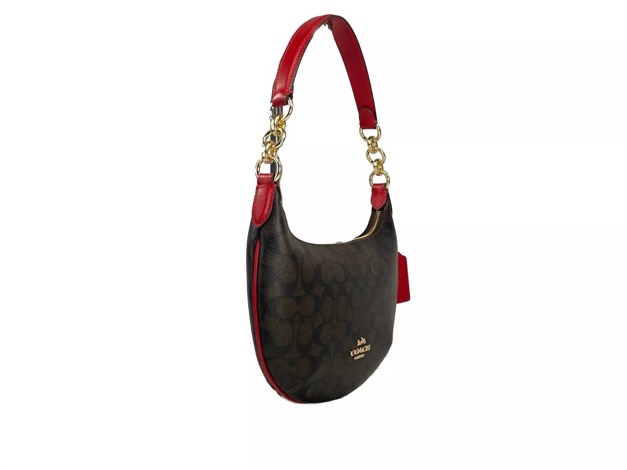 Coach - Women's Payton Signature Leather Shoulder Bag - bags - brown - handbags