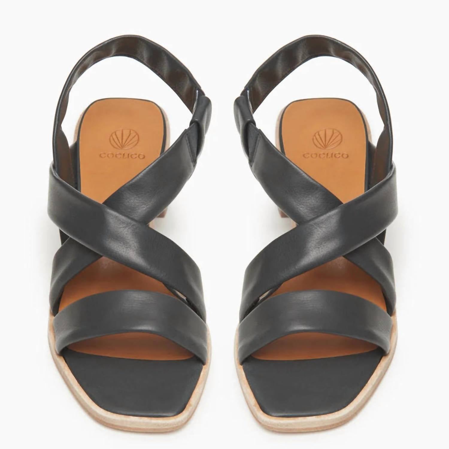 Coclico - Women's Jade Heeled Sandal - black - sandals - shoes