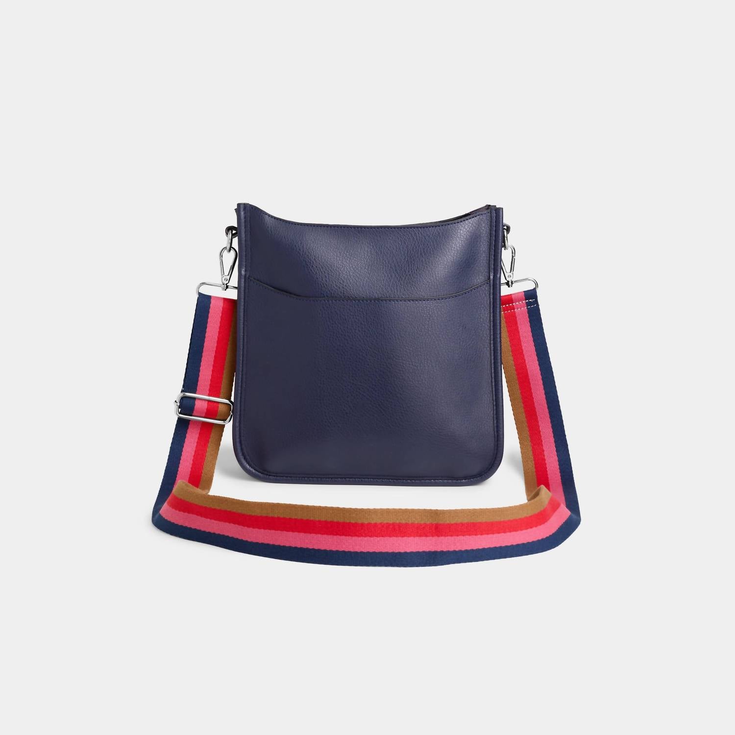 Coco + Carmen - Alma Zip Top Messenger with Detachable Crossbody Strap Navy - bags - blue - crossbody - bags
