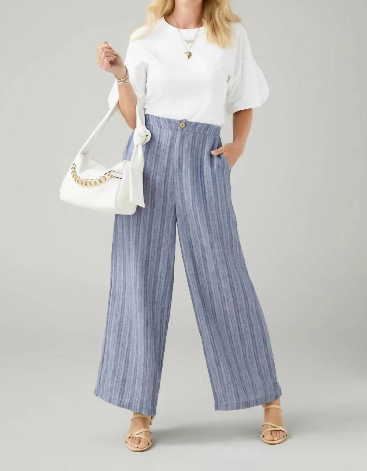 Coco + Carmen - Andrea Textured Pant with Pockets