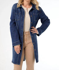 Coco + Carmen - Button Front Long Shacket
