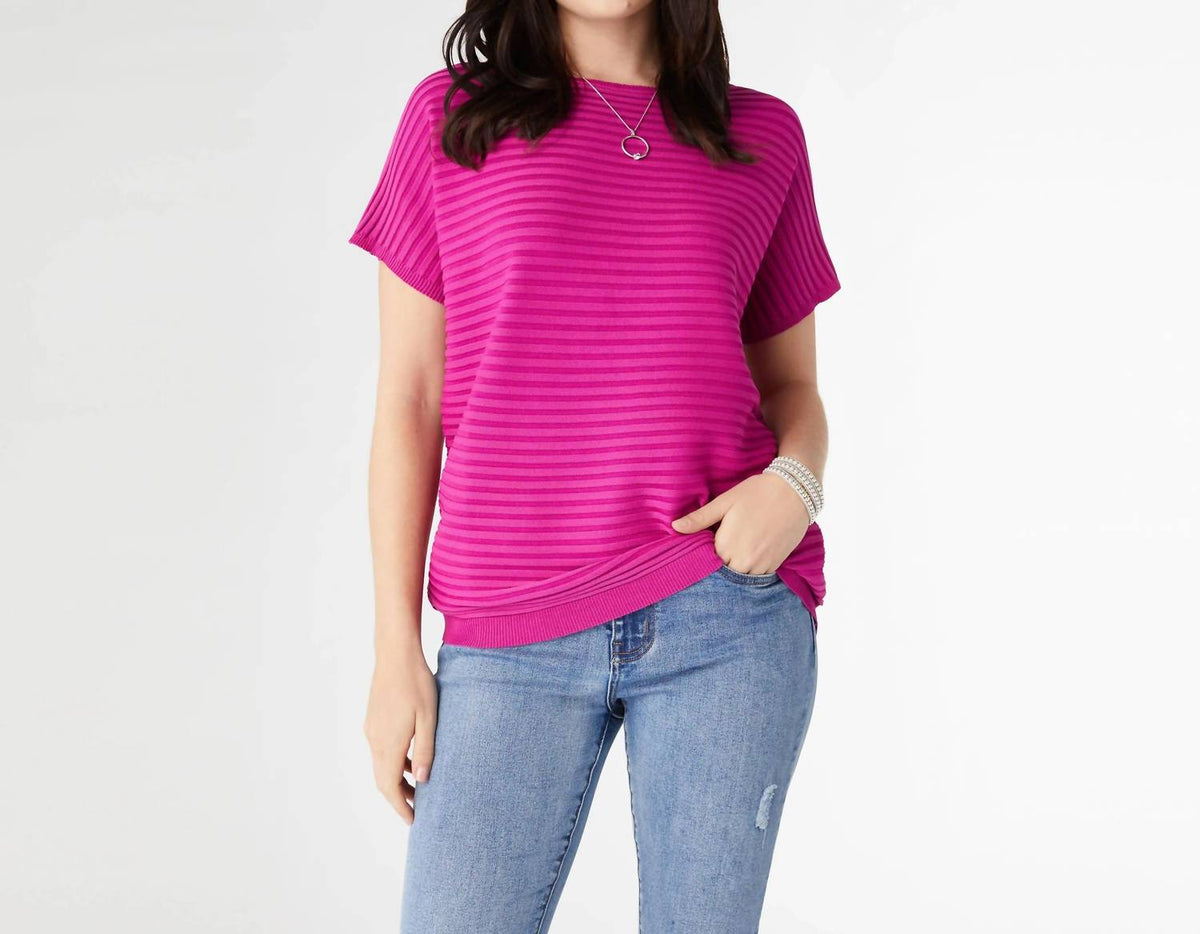 Coco + Carmen - Carrigan Relaxed Short Sleeve Ribbed Top