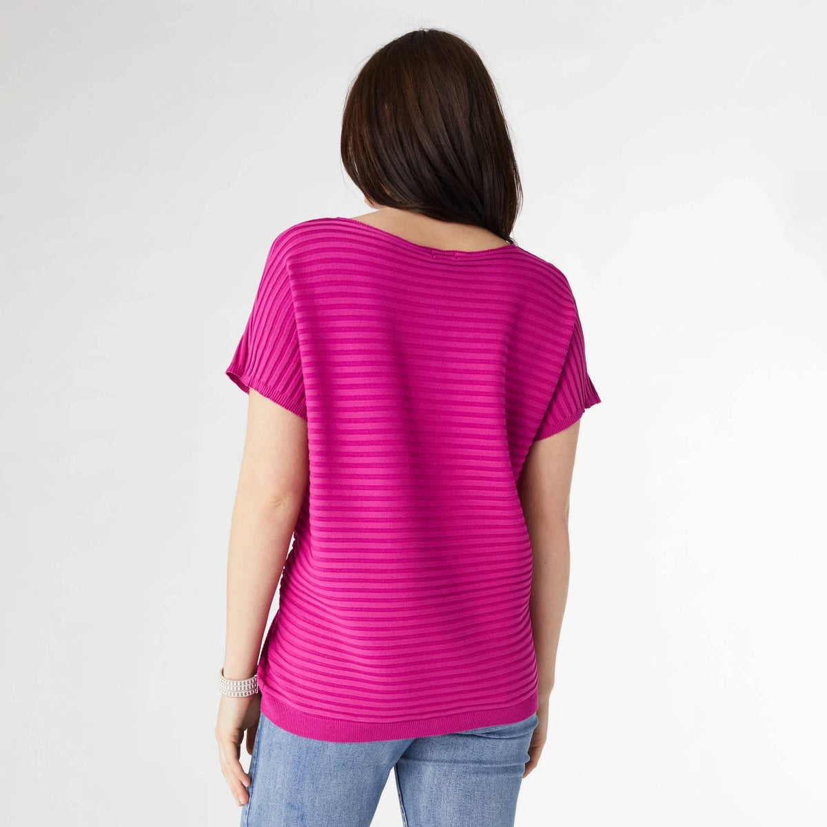 Coco + Carmen - Carrigan Relaxed Short Sleeve Ribbed Top