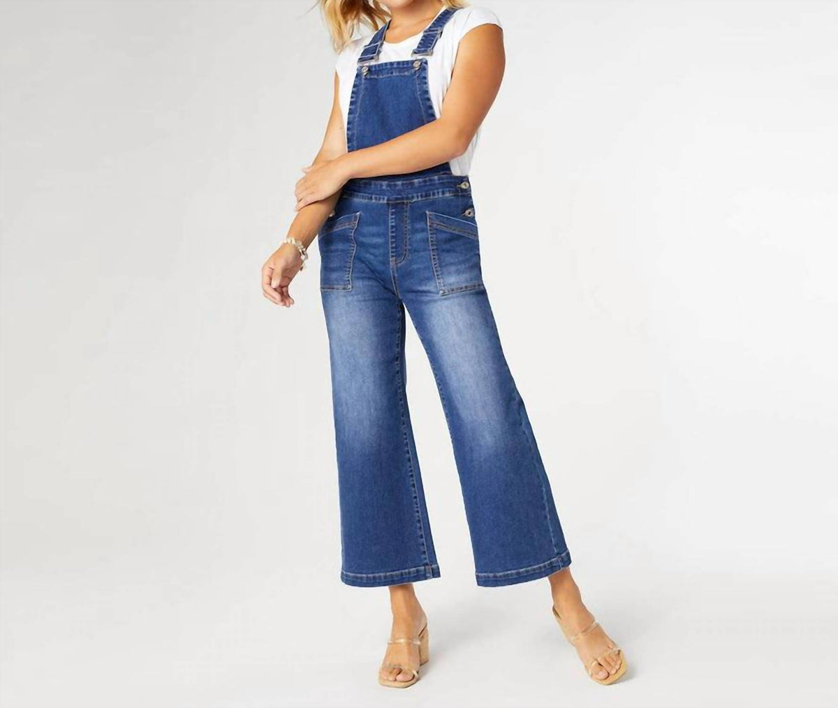 Coco + Carmen - Everstretch Capri Overalls
