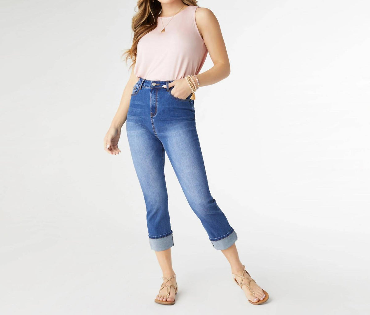 Coco + Carmen - EverStretch High Rise Boyfriend Capri