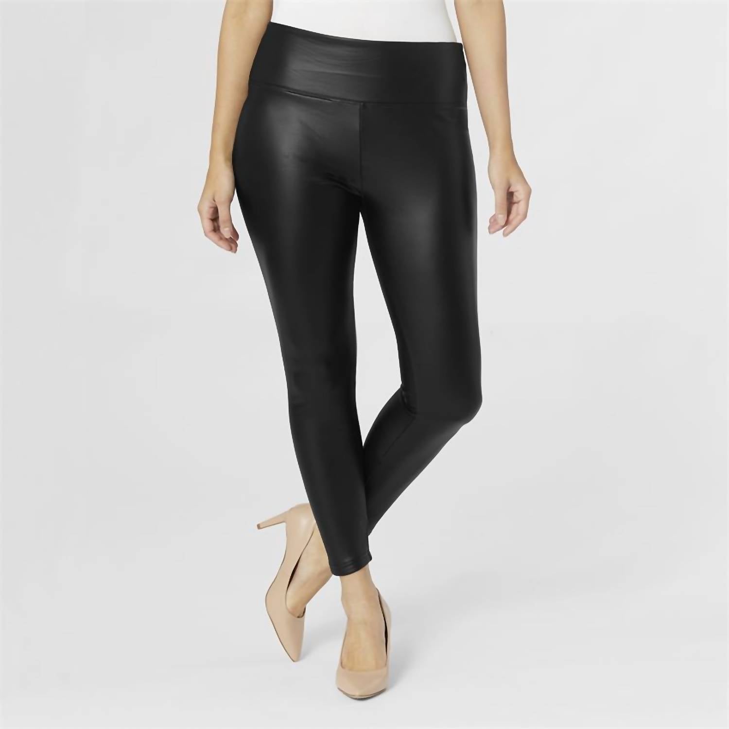 Coco + Carmen - Faux Leather Leggings - black - clothing - leggings