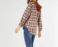 Coco + Carmen - Frieda Button Front Hooded Shacket