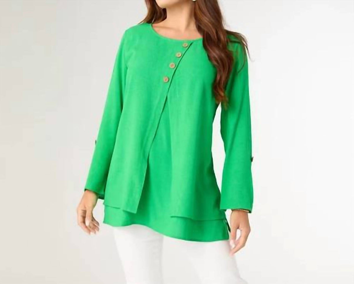 Coco + Carmen - Glenn Split Front Tunic With Buttons