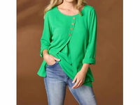 Coco + Carmen - Glenn Split Front Tunic With Buttons