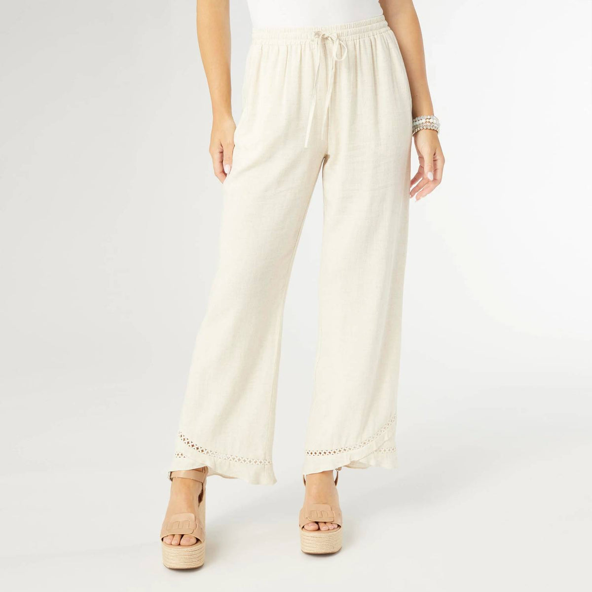 Coco + Carmen - Layla Crossover Ruffle Pant