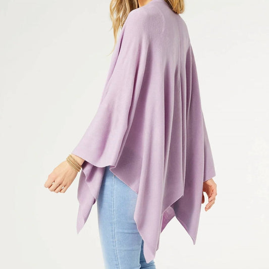 Coco + Carmen - Lightweight Knit Wrap Shawl - accessories - acrylic - pink