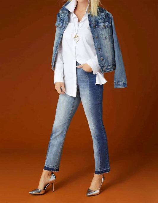 Coco + Carmen - Omg Zoey Zip Jeans - ankle - blue - clothing
