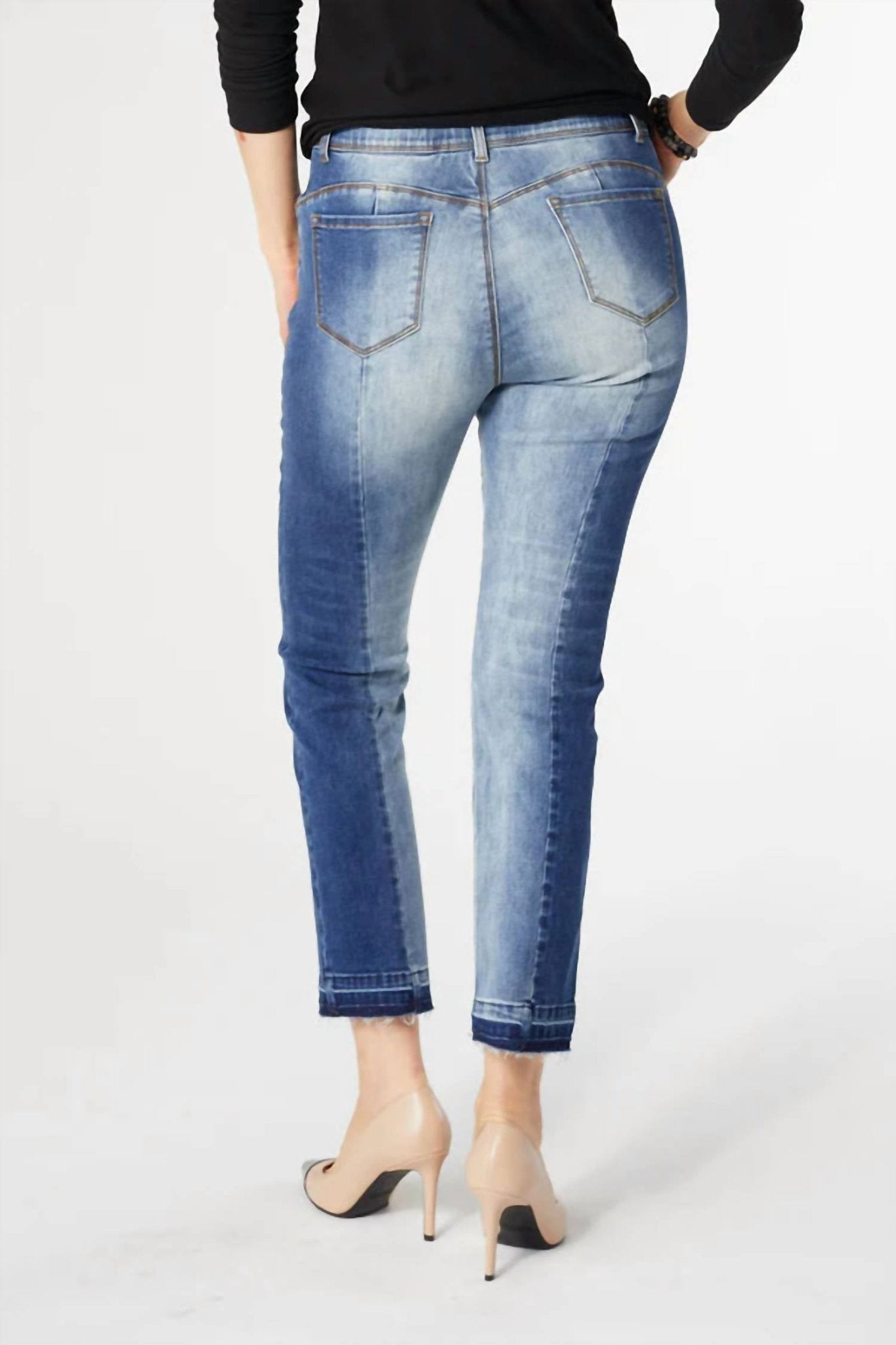 Coco + Carmen - Omg Zoey Zip Jeans - ankle - blue - clothing