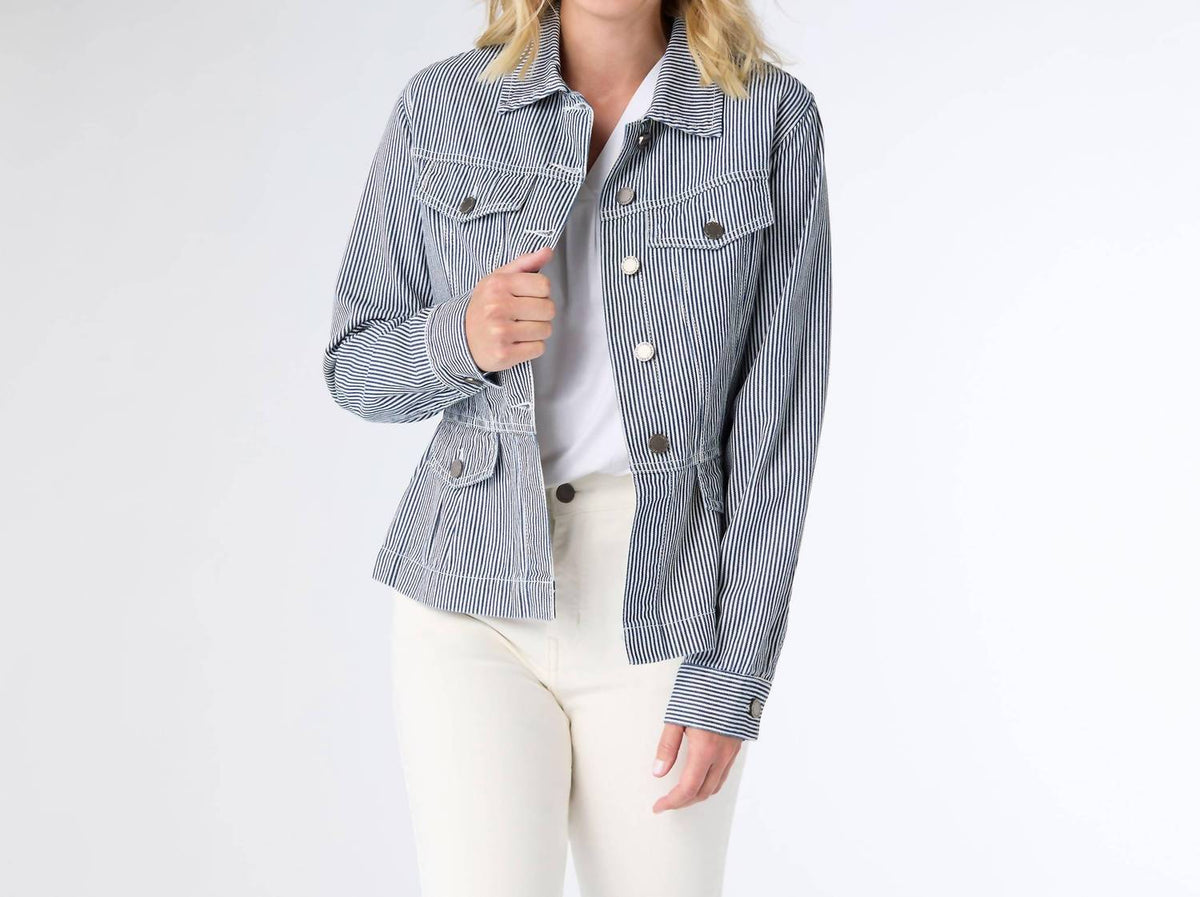 Coco + Carmen - Samson Striped Denim Jacket