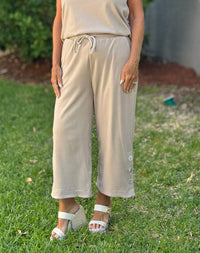 Coco + Carmen - Weekend Brushed Button Crop Pants
