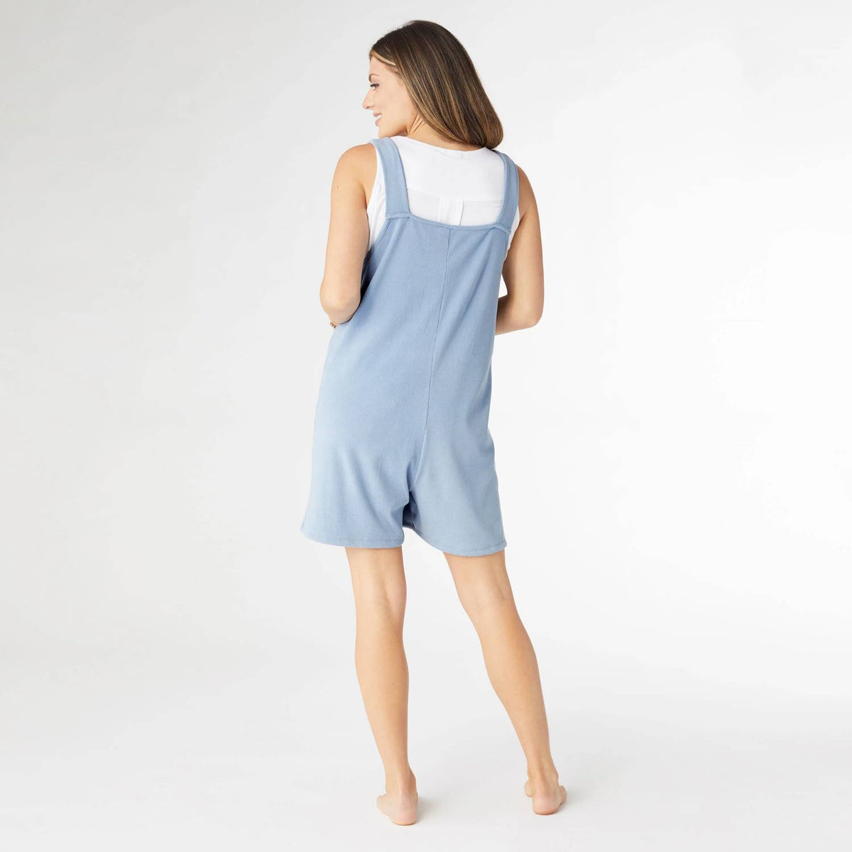 Coco + Carmen - Weekend Brushed Ribbed Shortalls