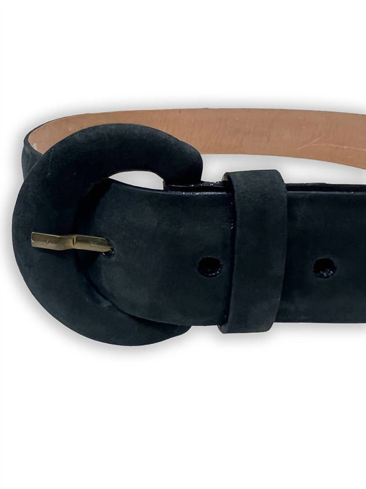 Coco Indigo - Sonya Suede Belt - accessories - belts - black