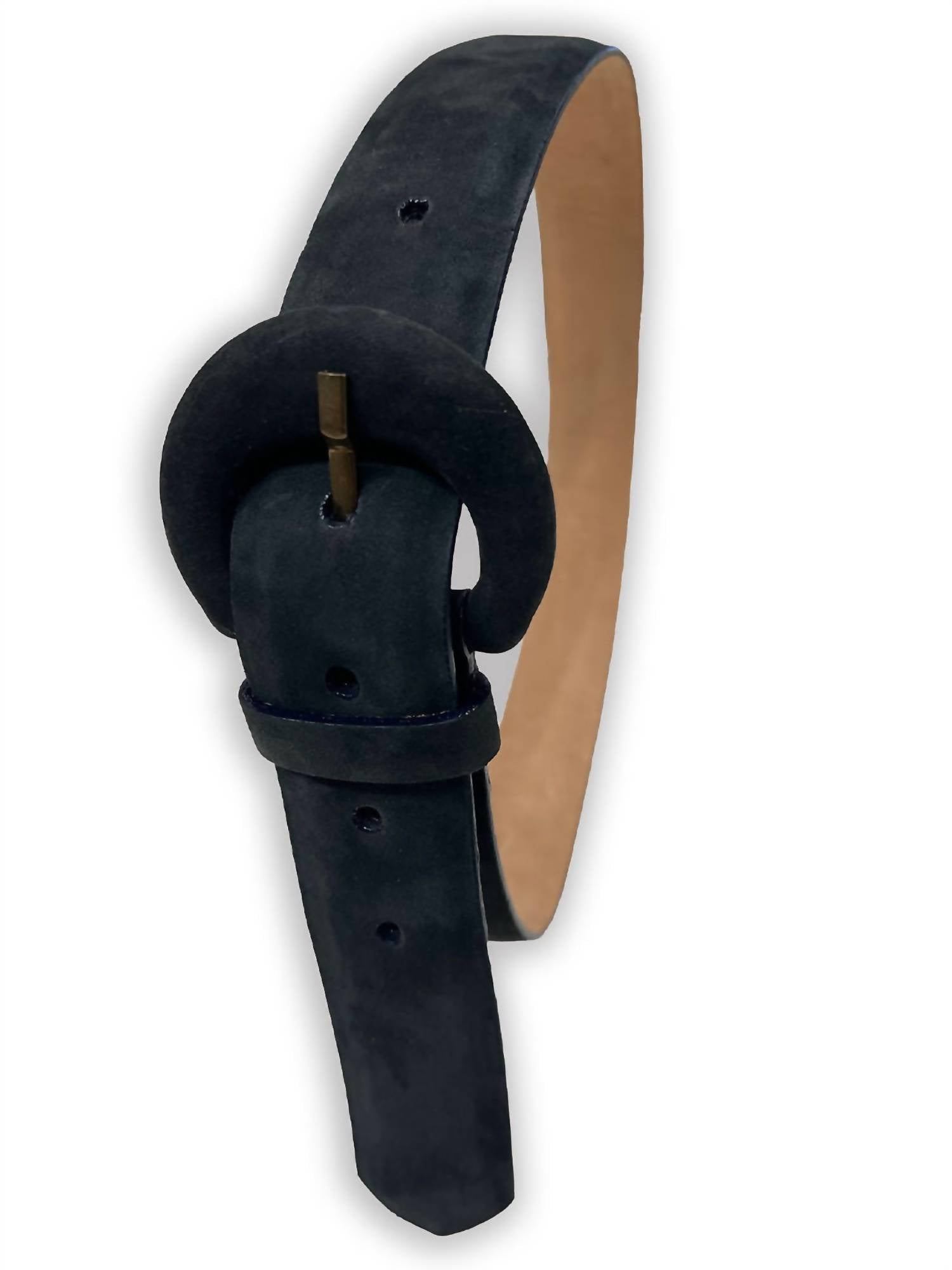Coco Indigo - Sonya Suede Belt - accessories - belts - black