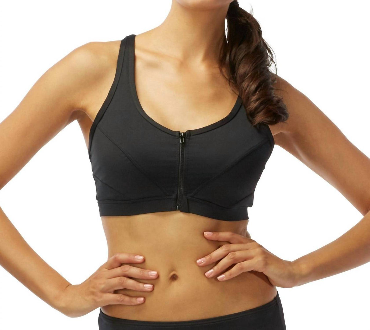 Coco Reef - Barbados D-cup Pure Racer Back Zip Front Underwire Bikini Top