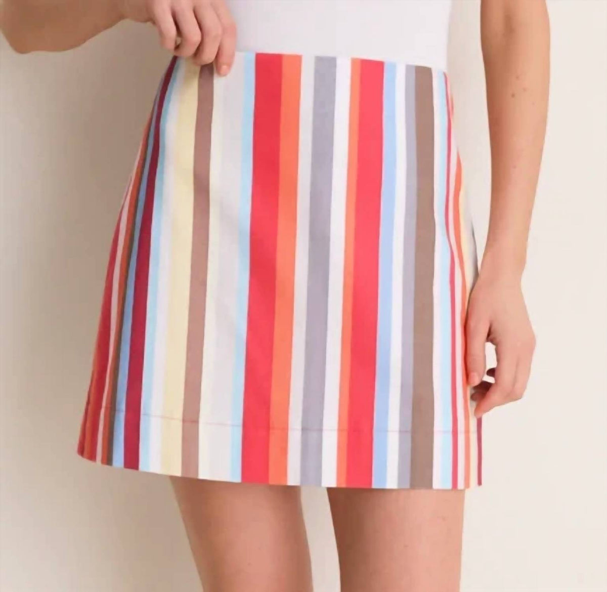 Coco Shop - Striped Mini Skirt