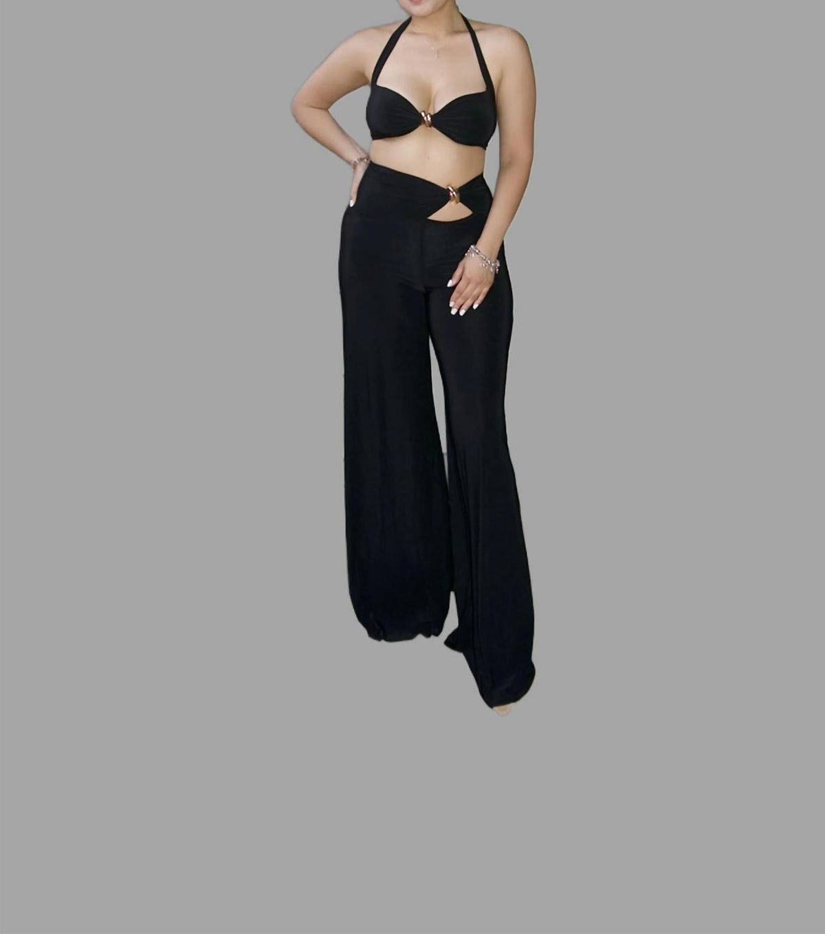 Codigo - Luna High-waisted Wide Leg Pant Set