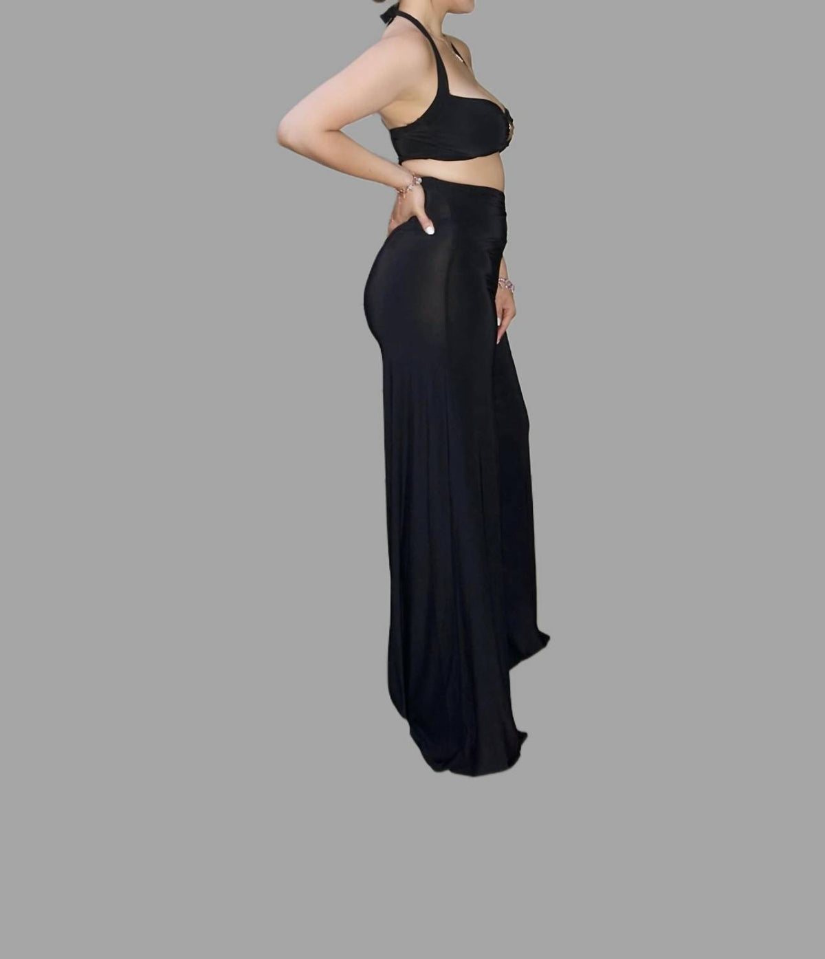 Codigo - Luna High-waisted Wide Leg Pant Set