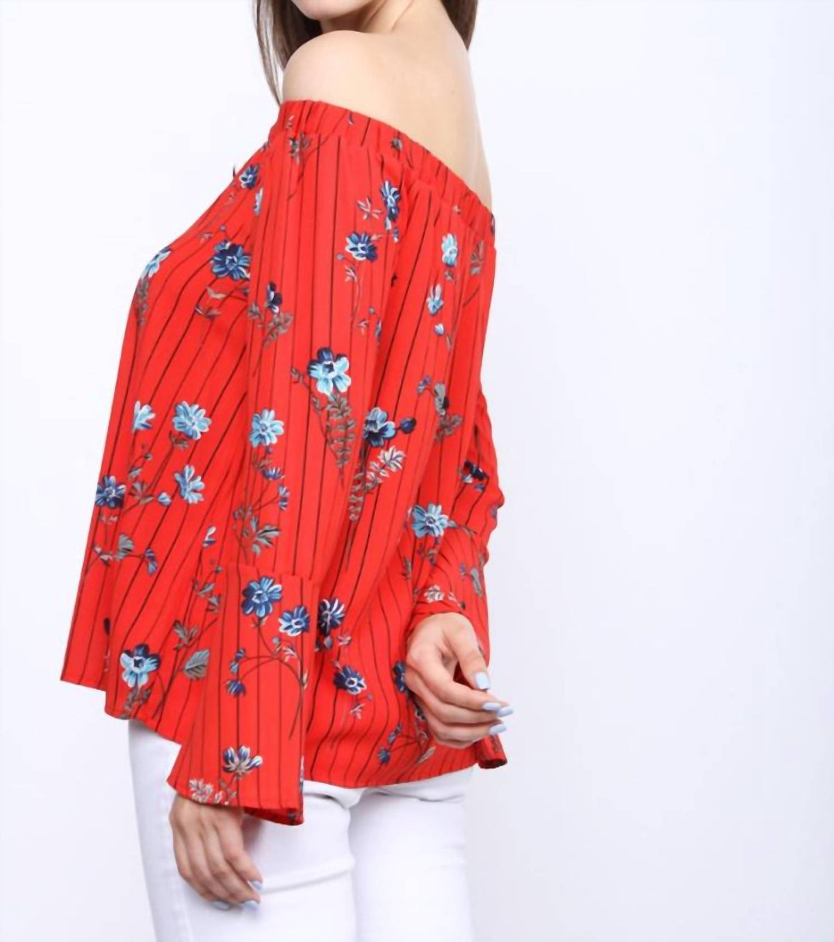 Collective Rack - Off Shoulder Floral Top
