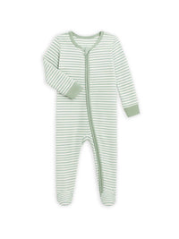 Colored Organics - Girls Peyton Zipper Sleeper Footie
