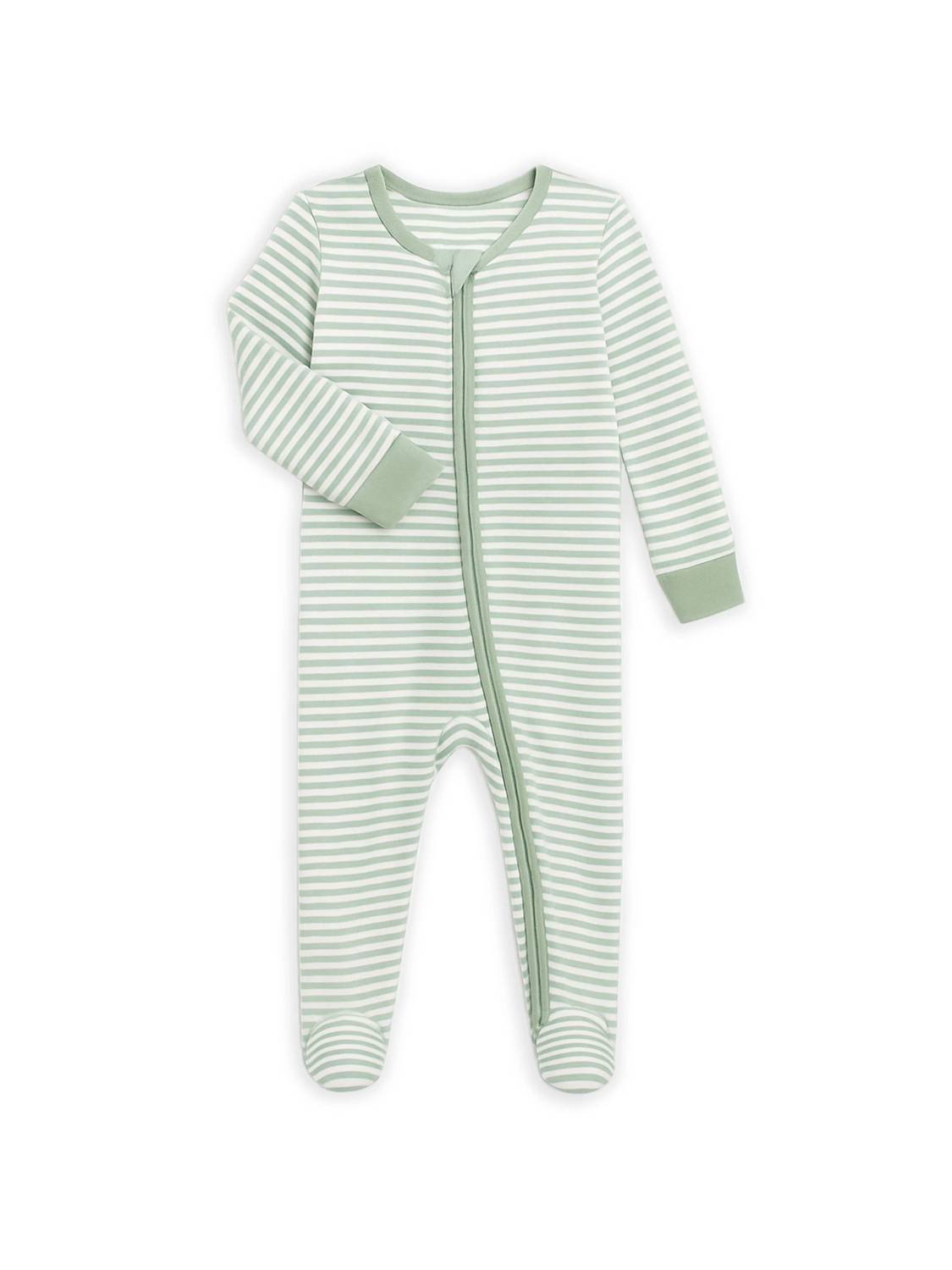 Colored Organics - Girls Peyton Zipper Sleeper Footie