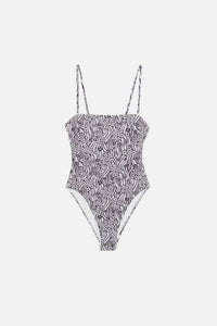 Compania Fantastica - Floral Print Swimsuit - black - clothing - floral