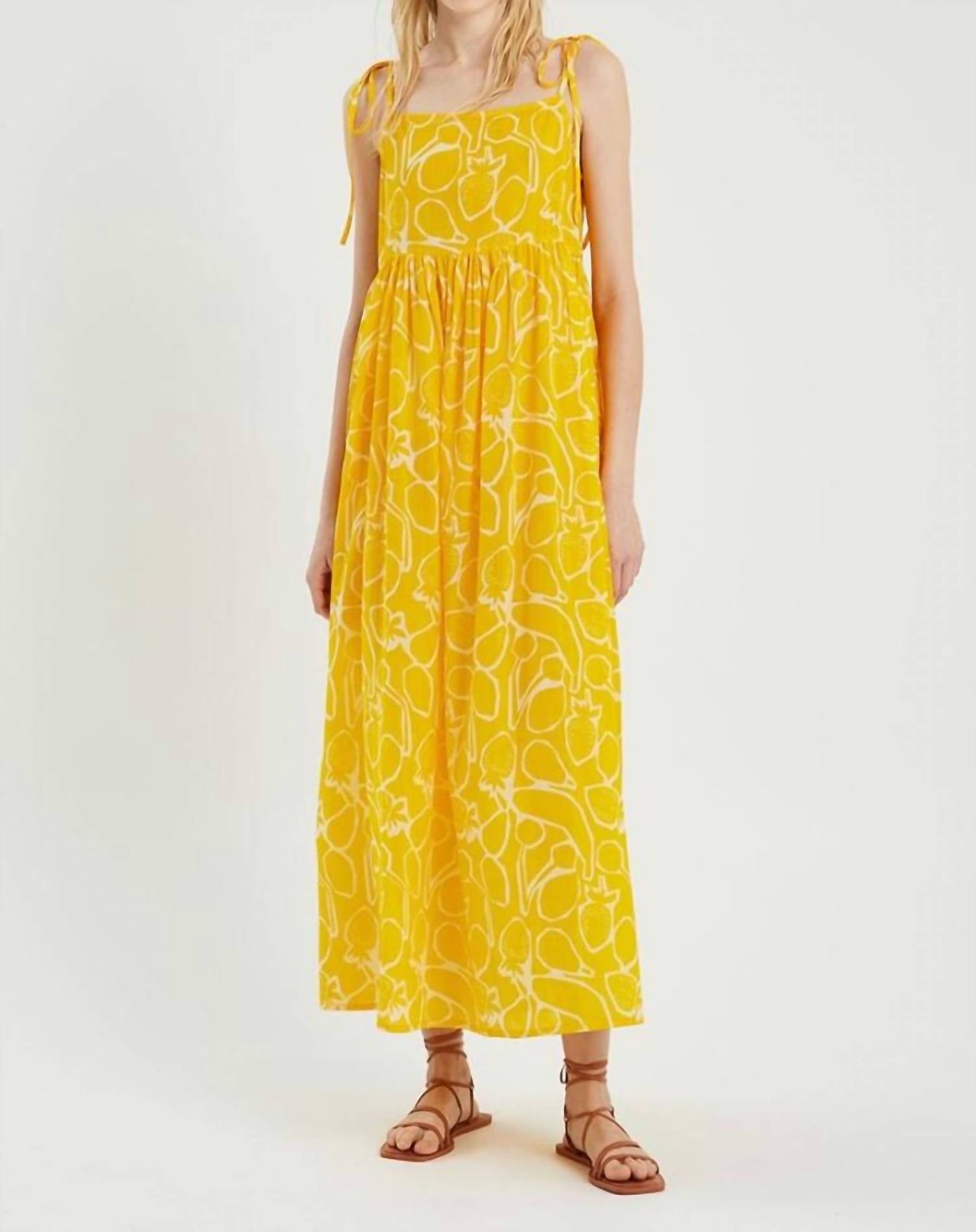 Compania Fantastica - Fruit Print Dress - clothing - dresses - maxi