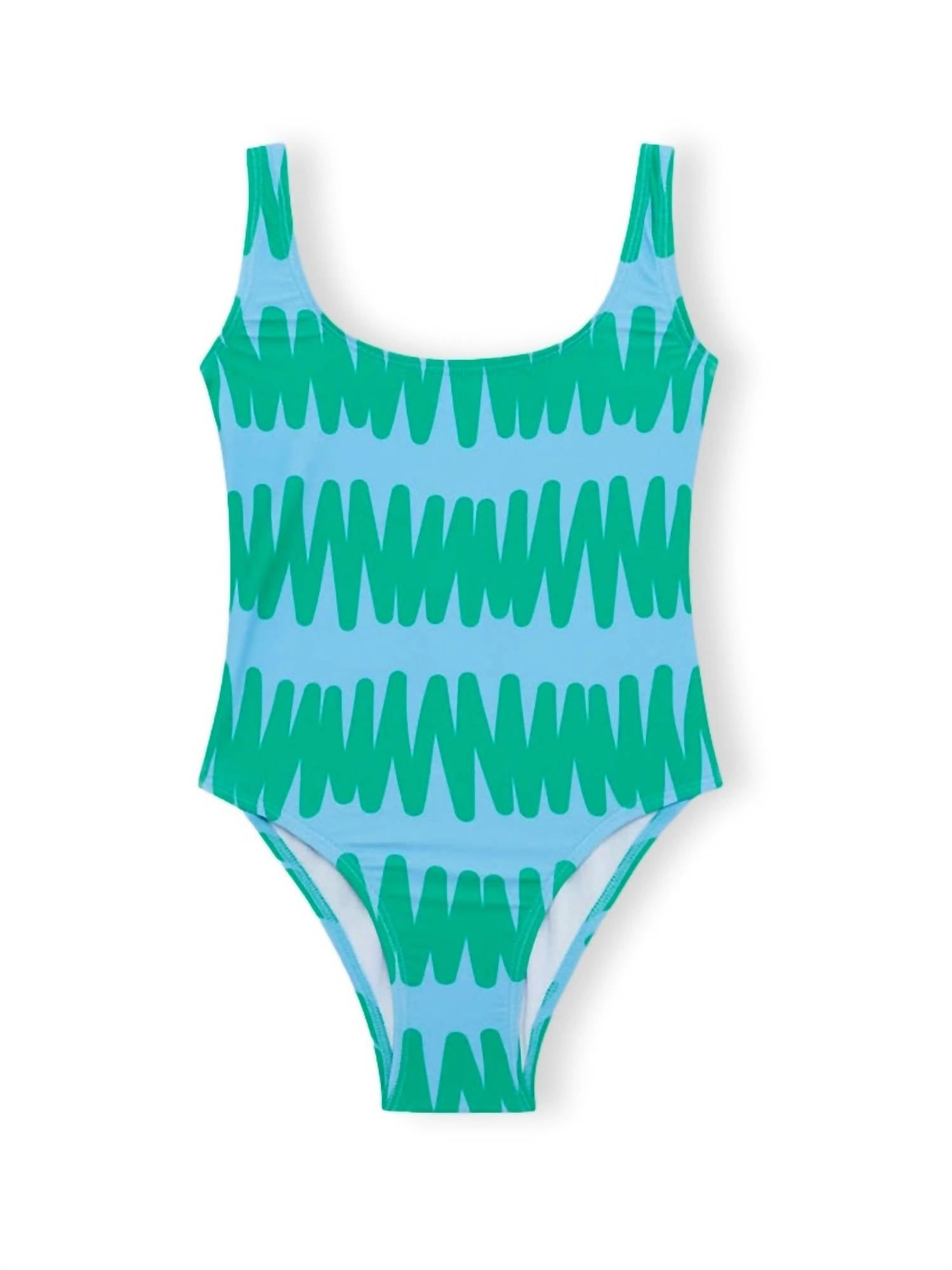 Compania Fantastica - Girl's Beach Vibes Swimsuit - baby - blue - clothing