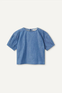 Compania Fantastica - Girl's Cowboy Top - blouses - blue - clothing