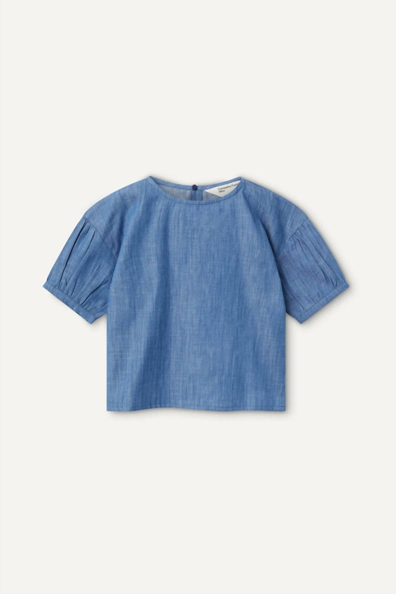 Compania Fantastica - Girl's Cowboy Top - blouses - blue - clothing