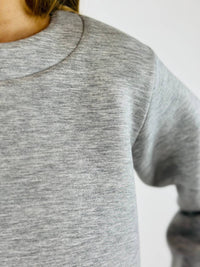 Compania Fantastica - Girl's Neoprene Sweatshirt - clothing - grey - hoodies