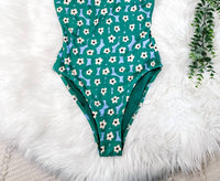 Compania Fantastica - Women's Swimsuit - clothing - floral - green