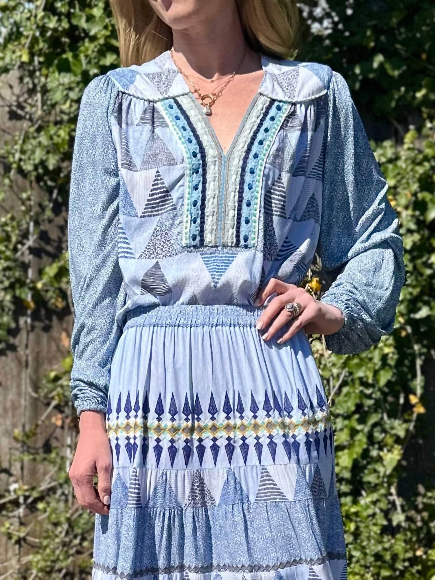 Conditions Apply - Women's Carianna Top - blouses - blue - clothing